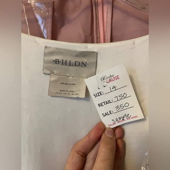 BHLDN Casey Sample Wedding Dress Size 14 - Picture 5 of 10